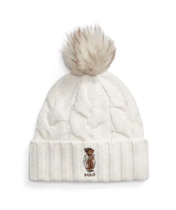 W Bear Cable Beanie