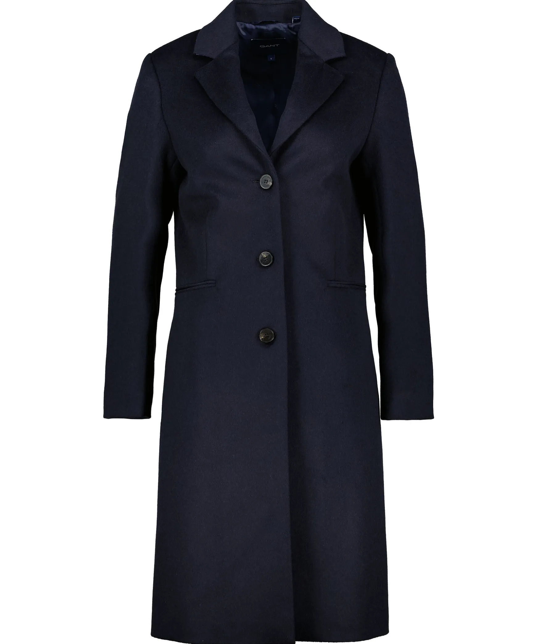 Wool Blend Tailored Coat